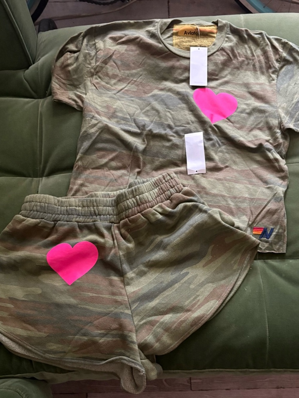 Aviator Nation short set